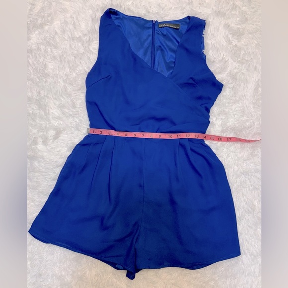 Auxo Collection Women’s Cobalt Blue Romper - Picture 4 of 7